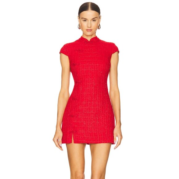 Sau Lee Natasha Tweed Mini Dress - Picture 1 of 6